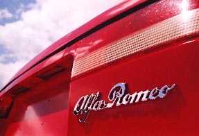 rear shot of alfa romeo